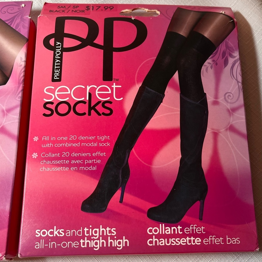 Pretty Polly Pink Secret Socks - Picture 3 of 9